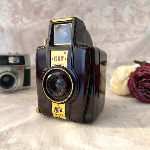 Vintage kamera 1950s bilora - kamera,