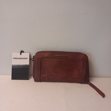 Braune Damen Geldbörse / Portemonaie von FREDsBRUDER -  UNBENUTZT - ECHT LEDER