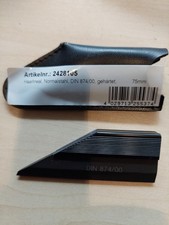 Haarlineal Normalstahl DIN 847/00, gehärtet, 75 mm, Horex