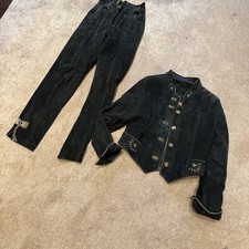 Hirschleder Hosen Anzug Damen