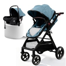 Kinderwagen 3 in 1 Kombi-Kinderwagen Buggy Reisebuggy Autositz Babyschale Auto