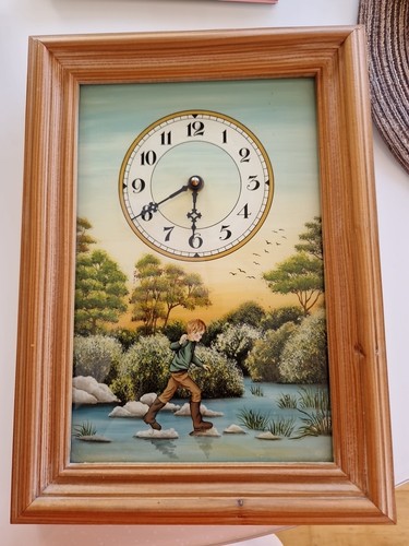 Hinterglasmalerei uhr - hinterglasmalerei,