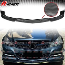 Für Mercedes Luxury W204 C Class 2011-14 Front Spoiler Lippe Stoßstange Carbon