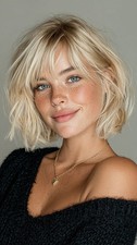 Kurze Bob warme blonde