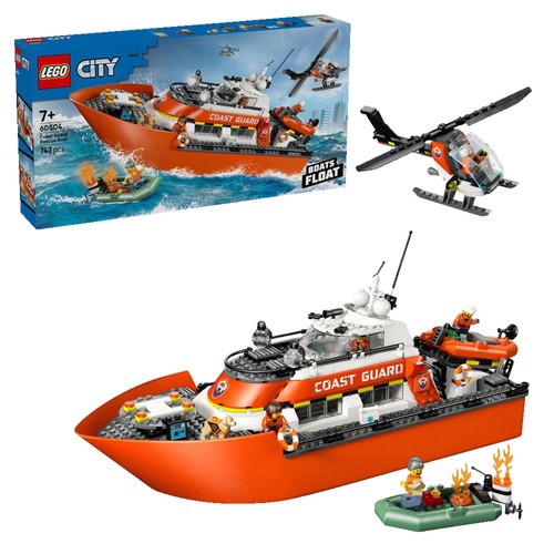 Lego city 60504 rettungsboot - city,