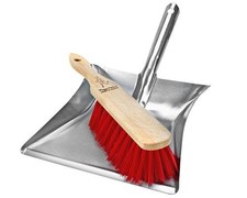 Kehrset Kehrgarnitur Besen und Schaufel Elastonborsten rot Industrie-& Gartenset