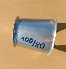 Reduzierung 100/80 Rohrreduktion  Konus Absaugung Reduktionen Abluftrohre Rohre