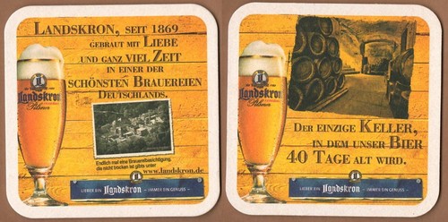 Alter bierdeckel landskron - alter,