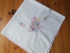 Wunderschöne DDR Mitteldecke 80cm Frühling OMAS SCHRANK Landhaus 