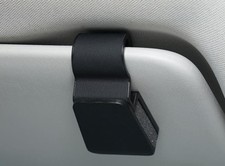 Auto Brillenhalter Sonnenblende, Clip Sonnenbrillenhalterung in Schwarz