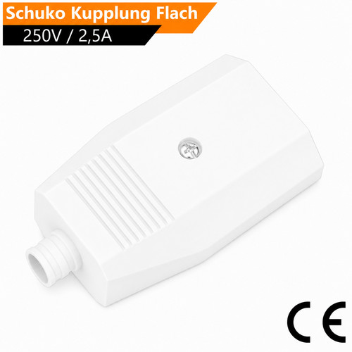 Euro flachkupplung 230v - flachkupplung, 2,5a