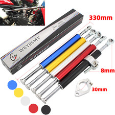 Universal 330mm Lenkungsdämpfer für Motorrad Alu Stabilisator Sicherheit Booster