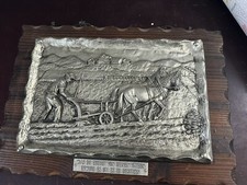 Zinn - Relief Wand Bild "