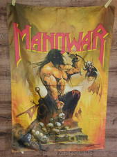 Manowar 1994 Flagge Fahne ca. 75x107 cm Patch Vintage Original