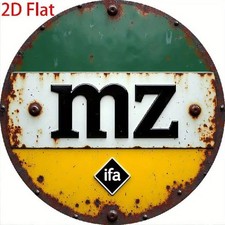 Blechschild rund MZ Ifa DDR