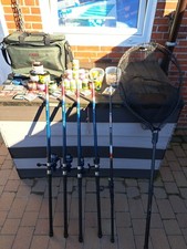 Angelausrüstung Forelle Ruten Rollen Kühltasche Powerbait Kescher...