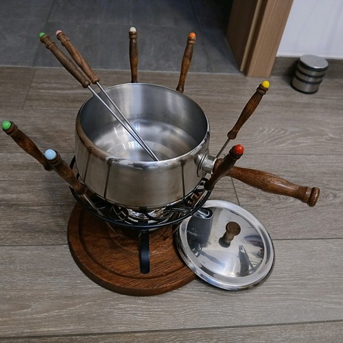 Fondue set retro - fondue,