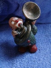 musizierende Clownfigur mit Sousaphon, ca. 10 cm hoch