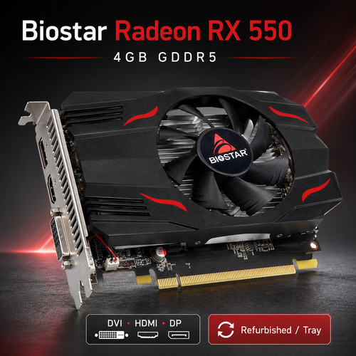 Biostar radeon 550 4gb - biostar, rx