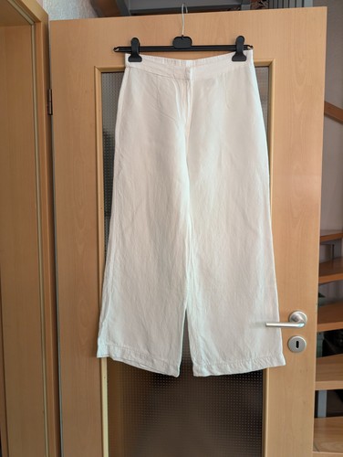 Leinen hose 40 weiß - leinen, 40,