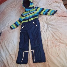 Schneeanzug, Skianzug, Gr. 116, Topolino, blau/hellblau/gelb, gut erhalten 