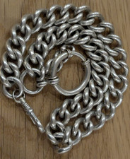 Kette für Taschenuhr Silber 800 massiv ca.94Gramm