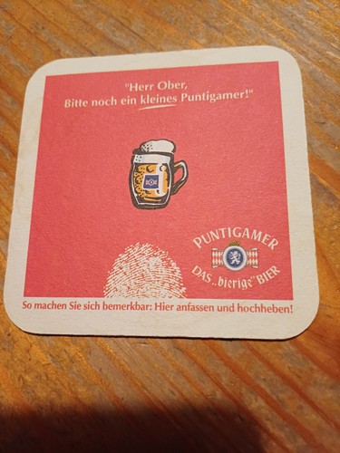 Bierdeckel puntigamer herr - ,