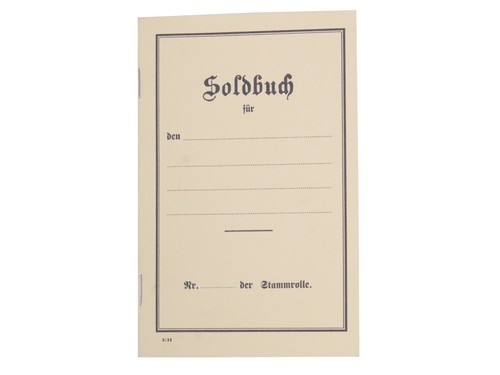 Ww1 german soldier - soldier, paybook