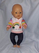 Puppen Kleidung Regenbogen