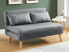 Schlafsofa sitzer hellgrau - schlafsofa,