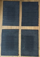 4erSet Tischset Bambus Anthrazit-grau