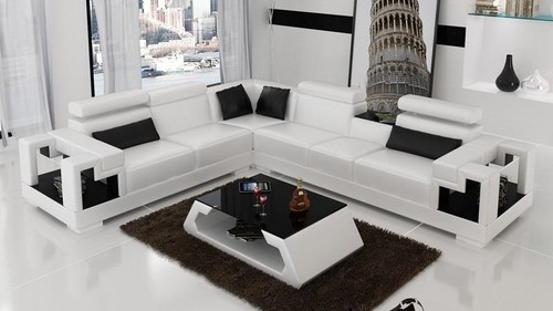 Ecksofa leder couchtisch eck - ecksofa,