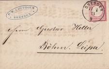 DR Brief EF Minr.19 K1 Dresden 17.1.74 gel. nach Böhm. Leipa