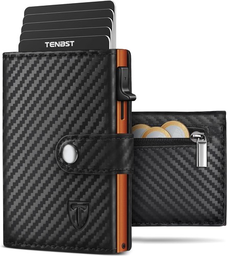 Men slim wallet with coin - slim,