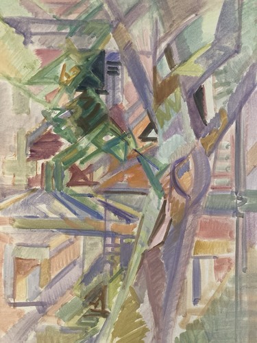 Schönes gemälde 1962 gouache - schönes,