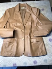Aigner, Lederblazer, camelbraun, Gr.40/42