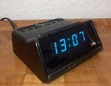 BRAUN DIGITALUHR WECKER Typ 4 DN30s SCHWARZ VINTAGE