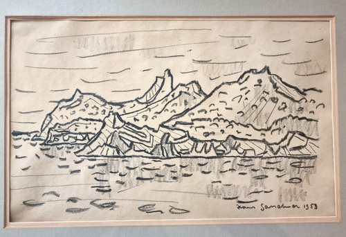 Hans gassebner kohlezeichnung - gassebner,,