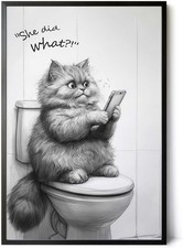 Lustiges Katzenbild auf