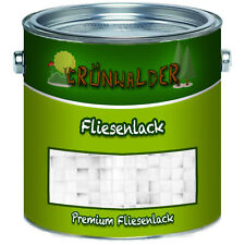 Grünwalder PREMIUM 2k Fliesenlack Farbauswahl 2K Fliesenfarbe glänzend Boden Bad