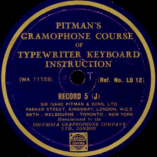 Pitman gramophone course - course, of