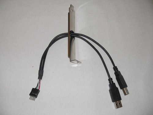 Fach usb anschluß - 2-fach, (stecker)
