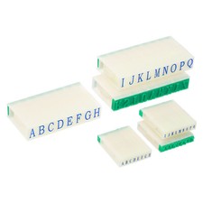 Abnehmbare Schriftstempel 2 Set Zeichen A-Z Buchstaben Stempel 3 und 6