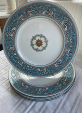 Wedgwood - Florentiner Türkis - 6 x 10,75" Essteller