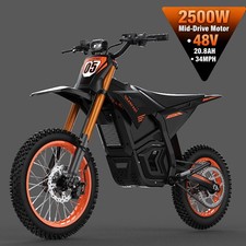 Elektrofahrrad 2500W E-Dirt Bike 48V 20.8AH Cross Bike E-Mountain Bike 34 MPH