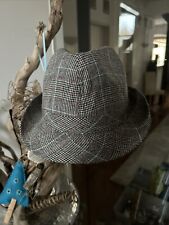 Unisex Hut Trilby Bogart  Damen Herren Gr. 57 grau kariert