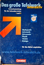 Das große Tafelwerk Formeln Mathe  Gymnasium Sek I + II Cornelsen f. Abitur CD