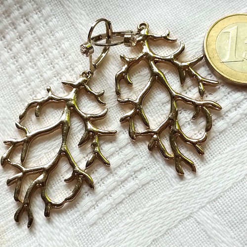 Ohrringe brisuren gold ast - brisuren,