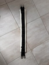 Sattelgurt Teddy - 125 cm - Schwarz Kunstfell - Doppelschnallen