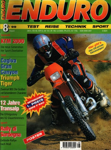 Zeitschrift enduro 1999 ktm - enduro,